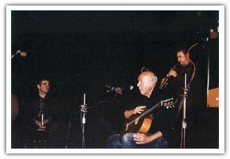 Junto a Mikel Laboa, en Olomouc (República Checa), octubre de 2004